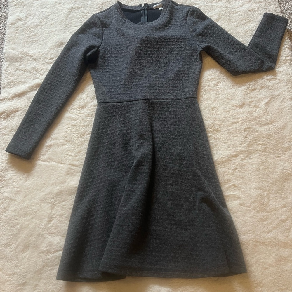Dark grey Textured Dress